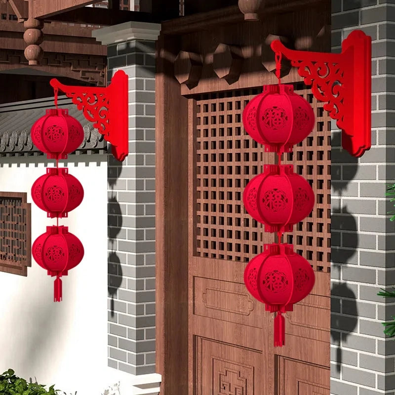 Chinese red lantern New Year decoration for Spring Festival home decor