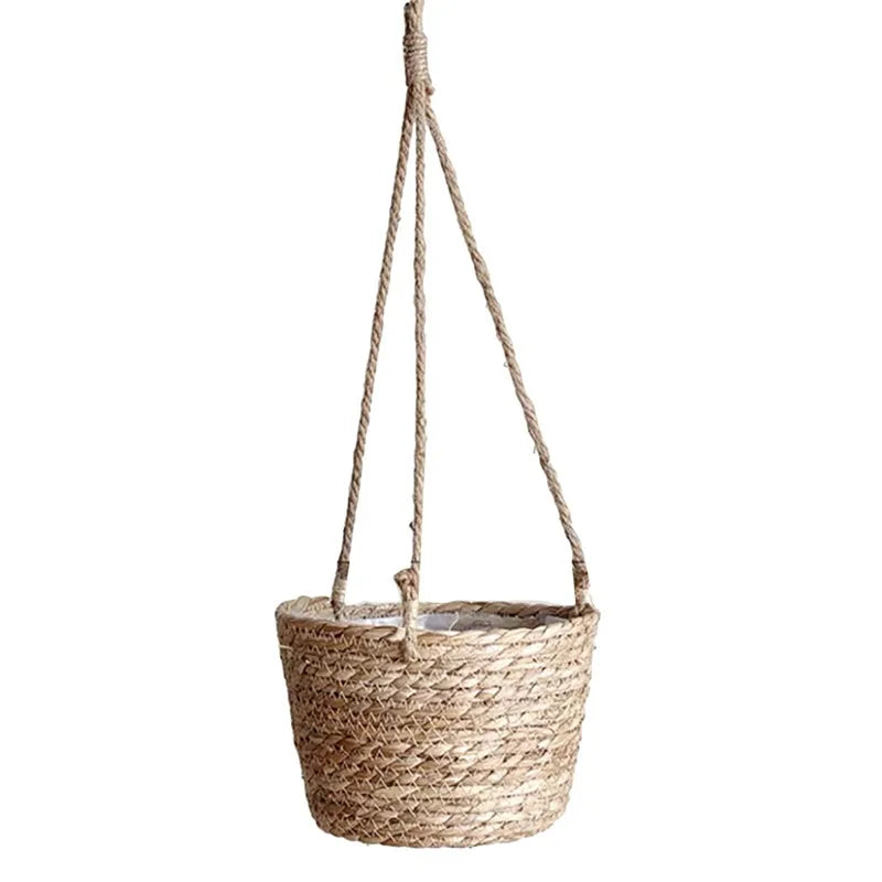 Decorative macrame hanging planter – indoor and outdoor plant display USA