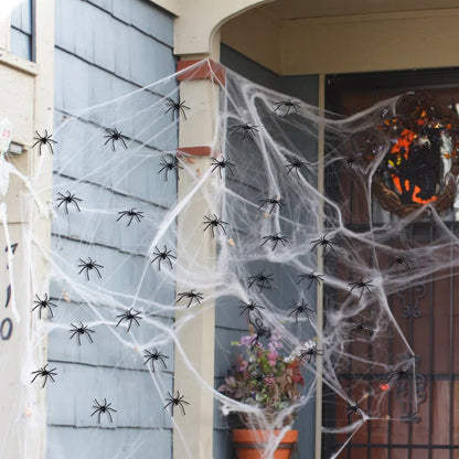 glow-in-the-dark Halloween spiders
