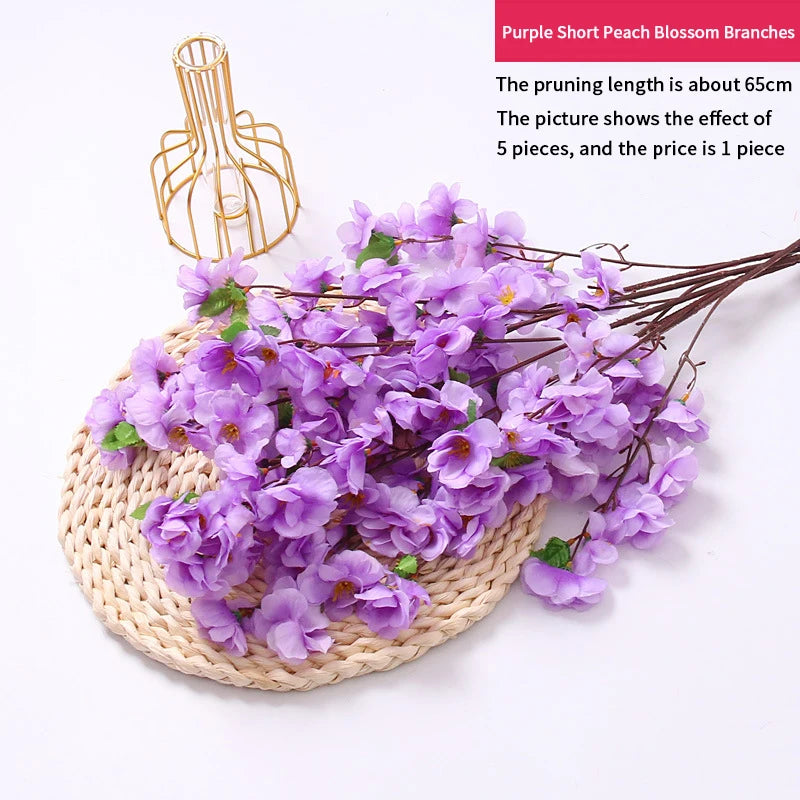 Peach blossom tree branch for elegant wedding floral displays