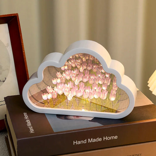 DIY tulip flower night lamp