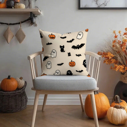 Halloween ghost pillow cover