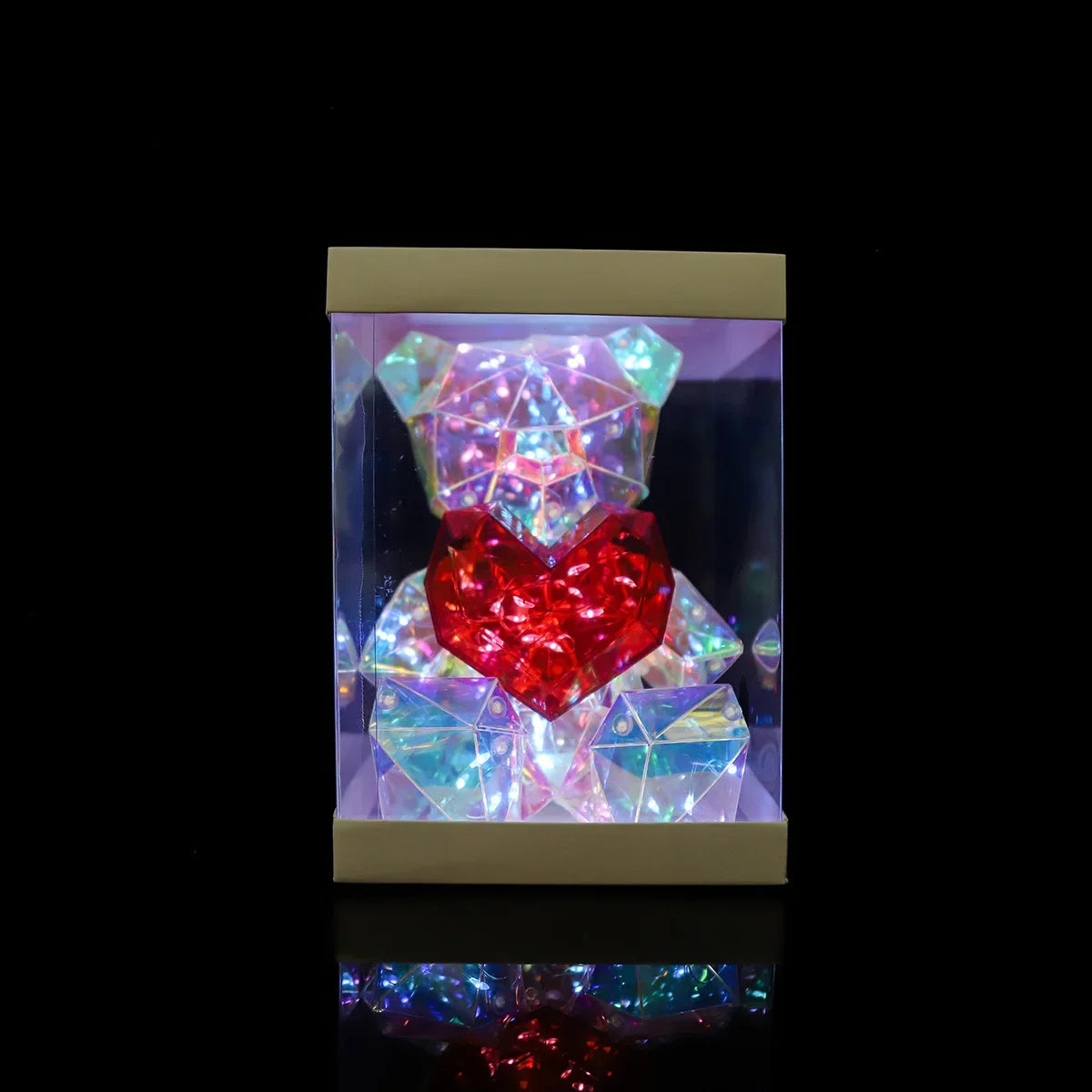 Valentine Romantic glowing bear gift 