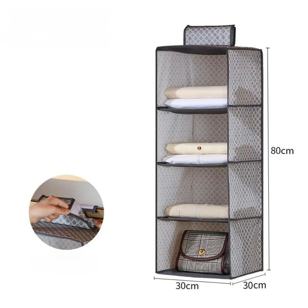 Multifunctional Foldable Hanging Closet Organizer Space Saving Storage Bag