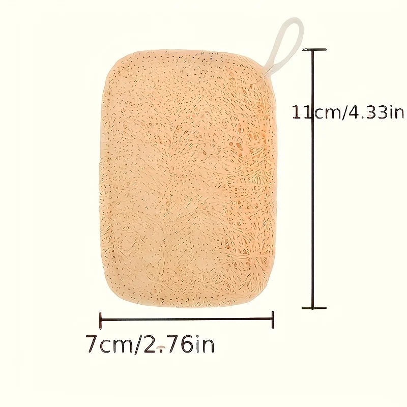 5-Pack Natural Loofah Kitchen Scrubber Sponges with Hanging Loops