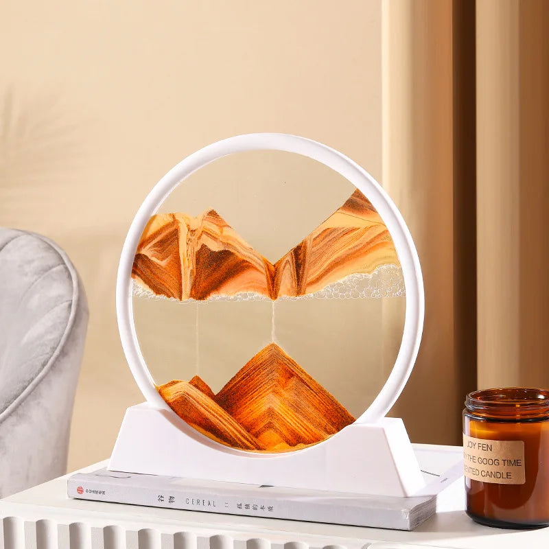 3D moving sand art glass frame for home decor