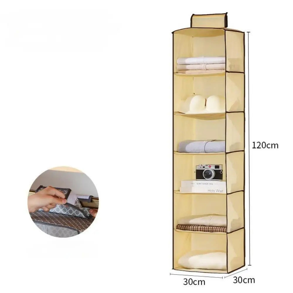 Multifunctional Foldable Hanging Closet Organizer Space Saving Storage Bag