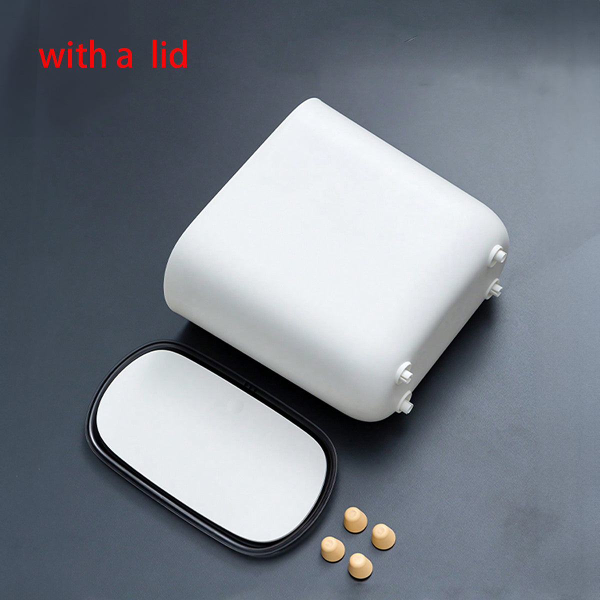 Touchless trash bin ideal for bathroom hygiene