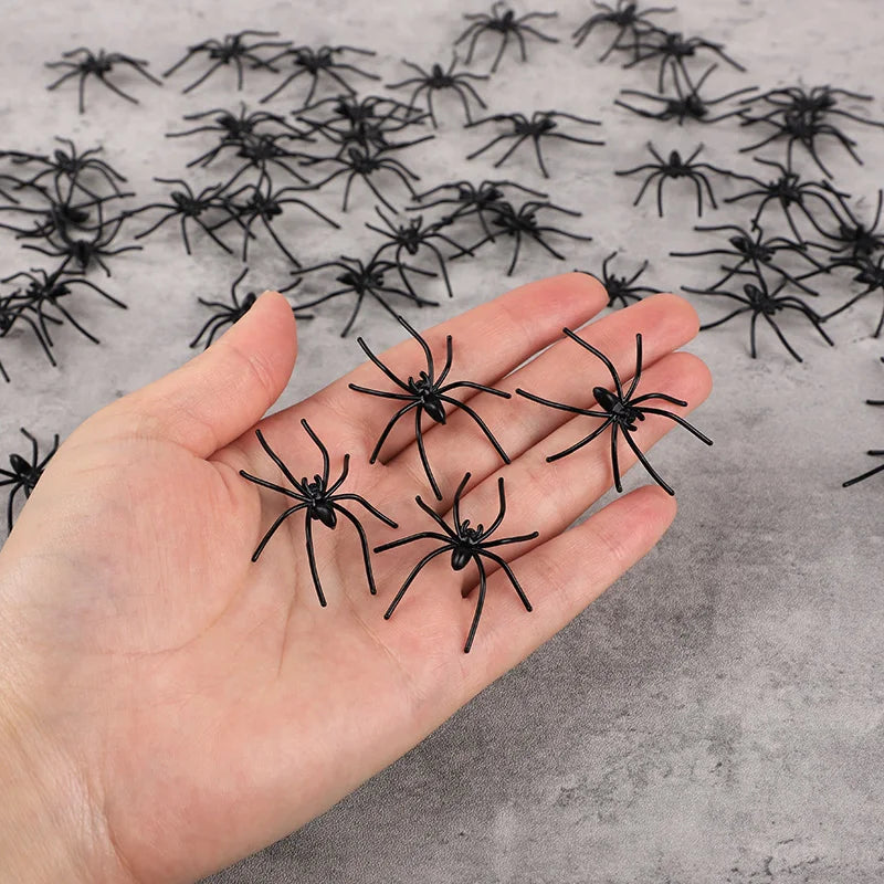 glow-in-the-dark Halloween spiders