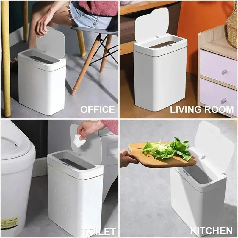 15L Smart Induction Touchless Trash Bin for Home