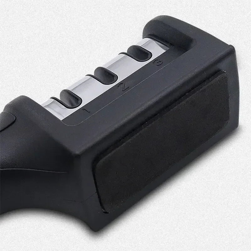 Durable 3-stage knife sharpener – ceramic and stainless steel for kitchen knives USA