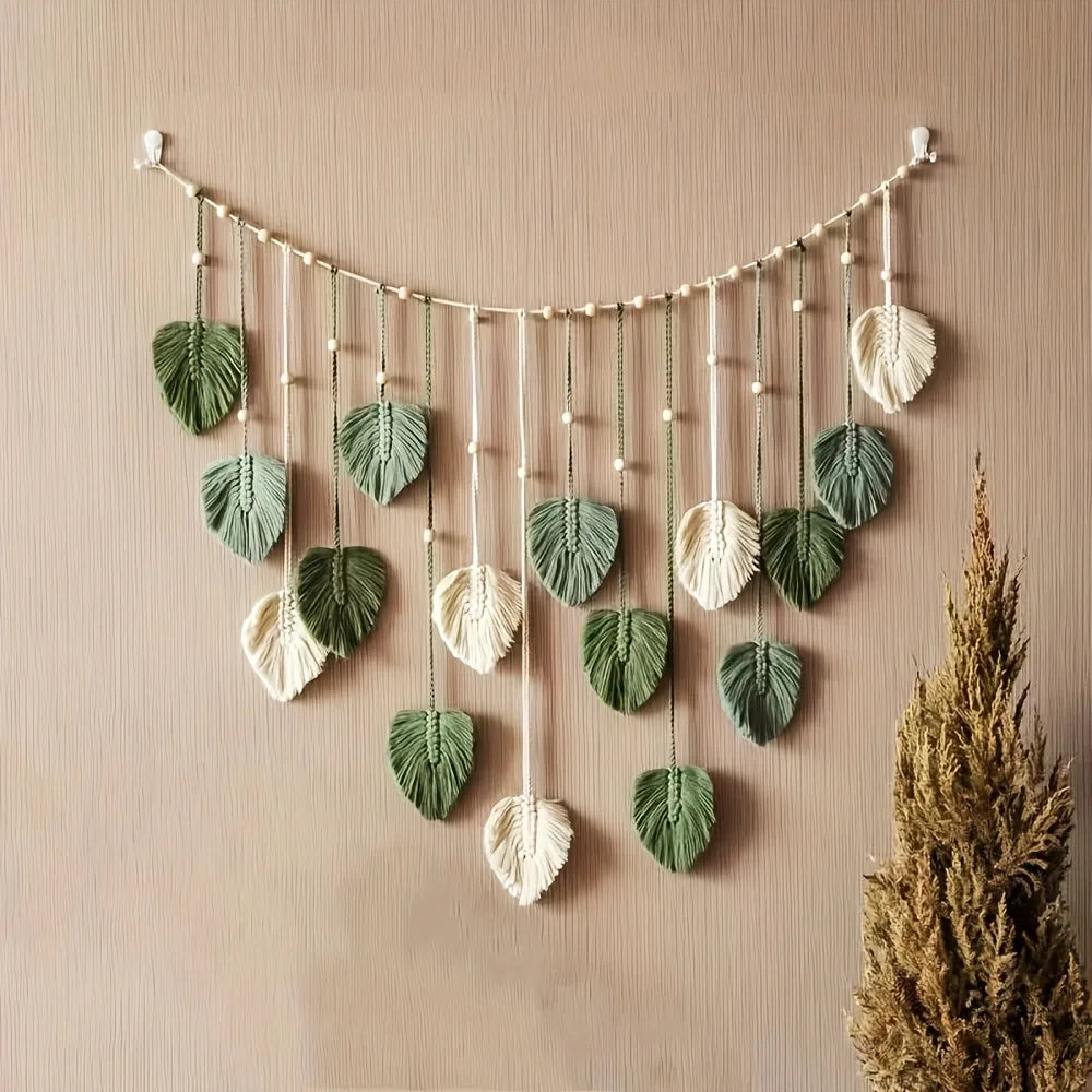 modern macrame wall art tapestry