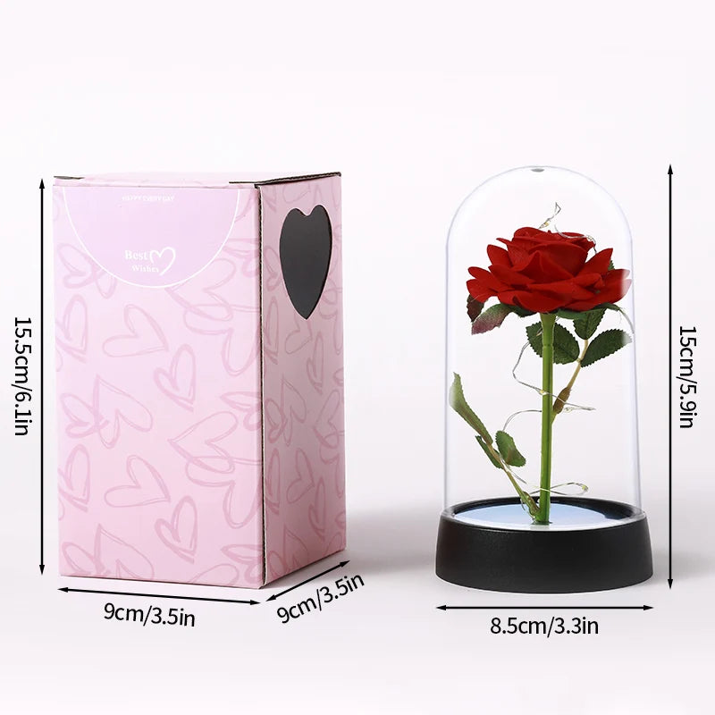 rose led lamp romantic anniversary keepsake