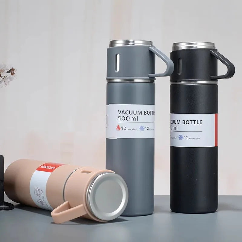 Vacuum insulated 500ml water bottle – portable, stainless steel, perfect for office USA