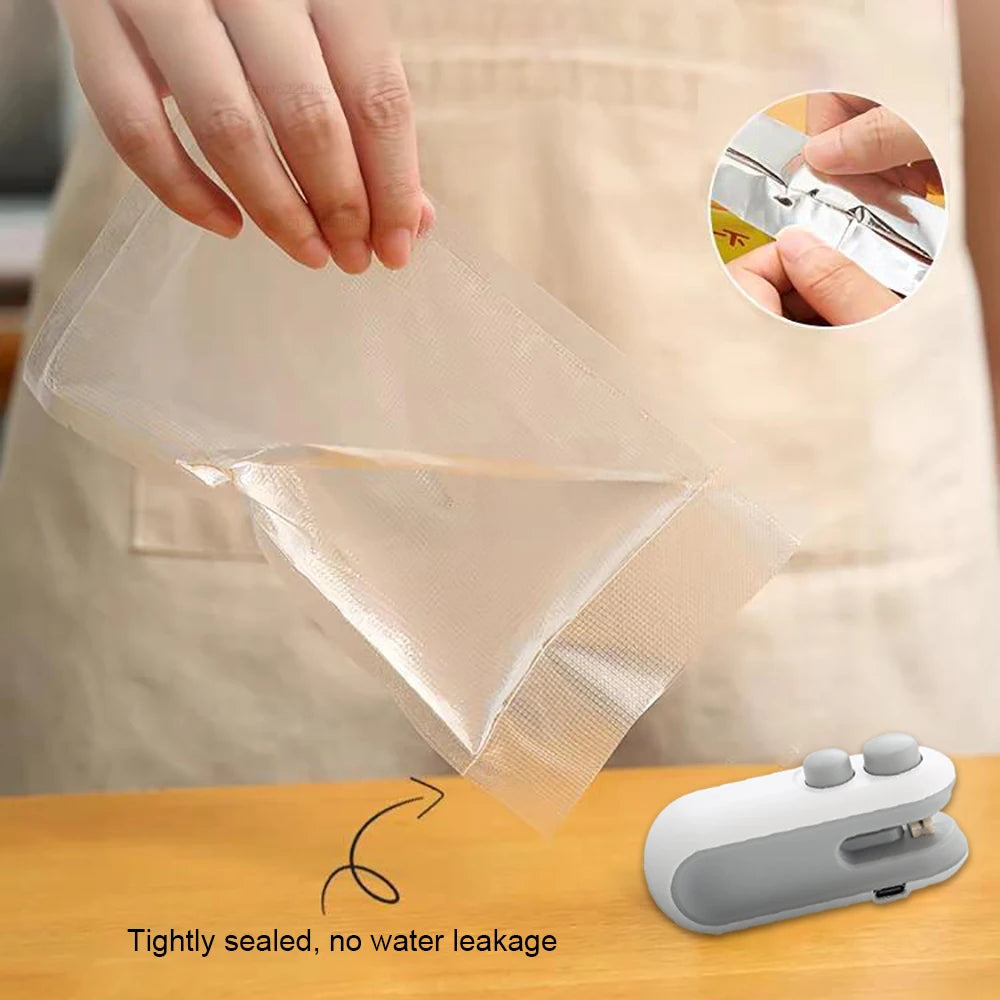Mini heat bag sealer – compact, easy-to-use, rechargeable kitchen tool USA