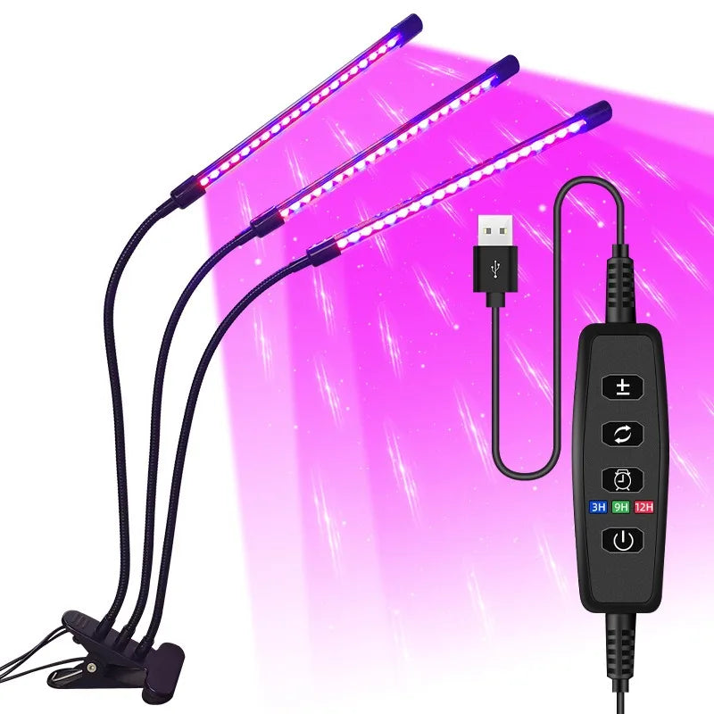 LED USB grow light – indoor plants, full spectrum, 10 dim levels USA