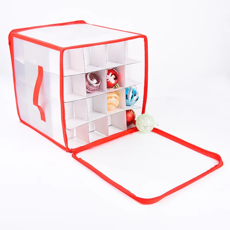 Removable parts of Christmas ornament storage box