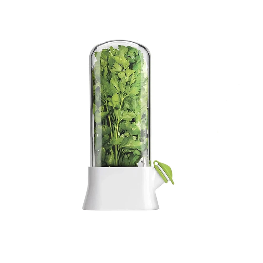 Herb Crisper Saver Pod set – maintain freshness of parsley, mint, and cilantro – food-safe USA