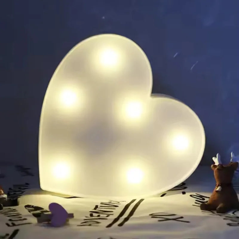 romantic home decor heart lamp with love bear