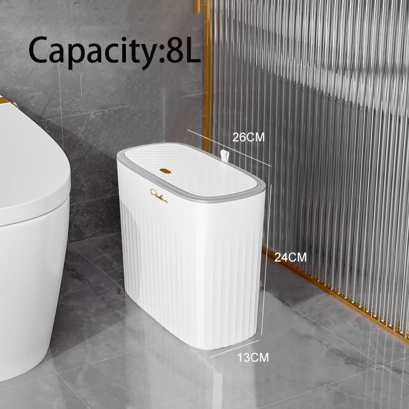 Smart touchless trash bin for contemporary homes