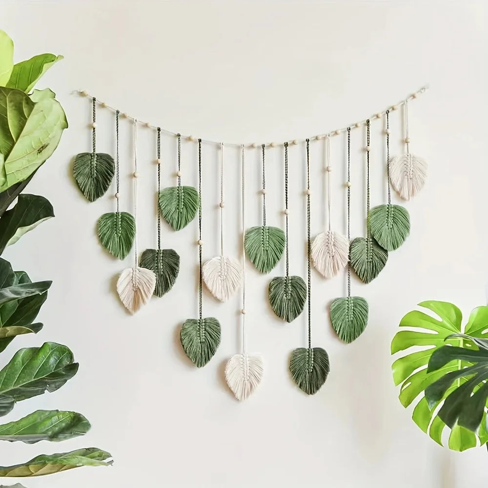 modern macrame wall art tapestry