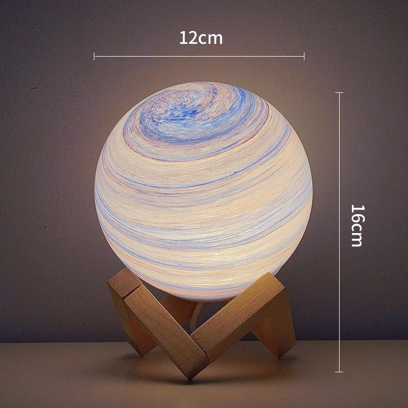 Moon Lamp LED Night Light with Remote Nordic Bedside Starry Atmosphere Lamp