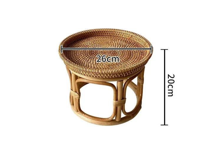 handmade rattan tea table