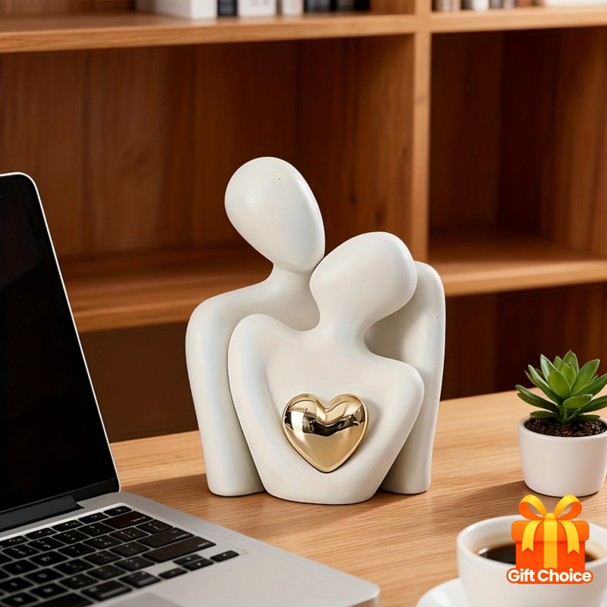 Bohemian Couple Statue – Modern Minimalist Resin Love Sculpture for Home Decor Gift