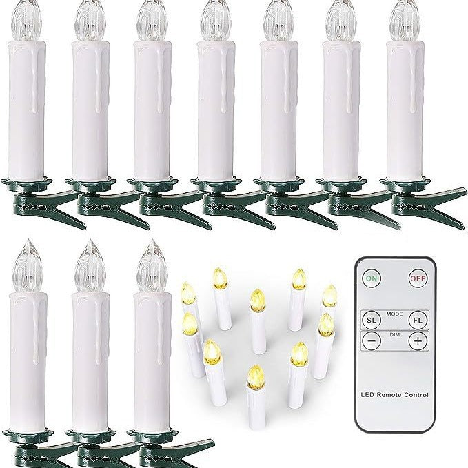 LED Candle Lights, Solar-Powered String Lights for Christmas and Easter
