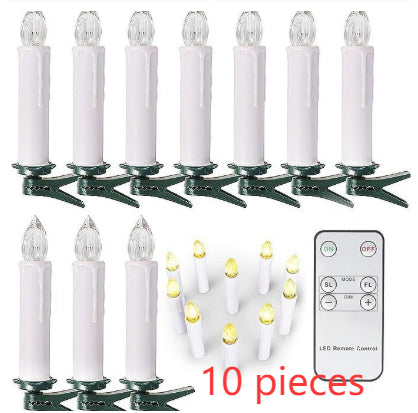 LED Candle Lights, Solar-Powered String Lights for Christmas and Easter