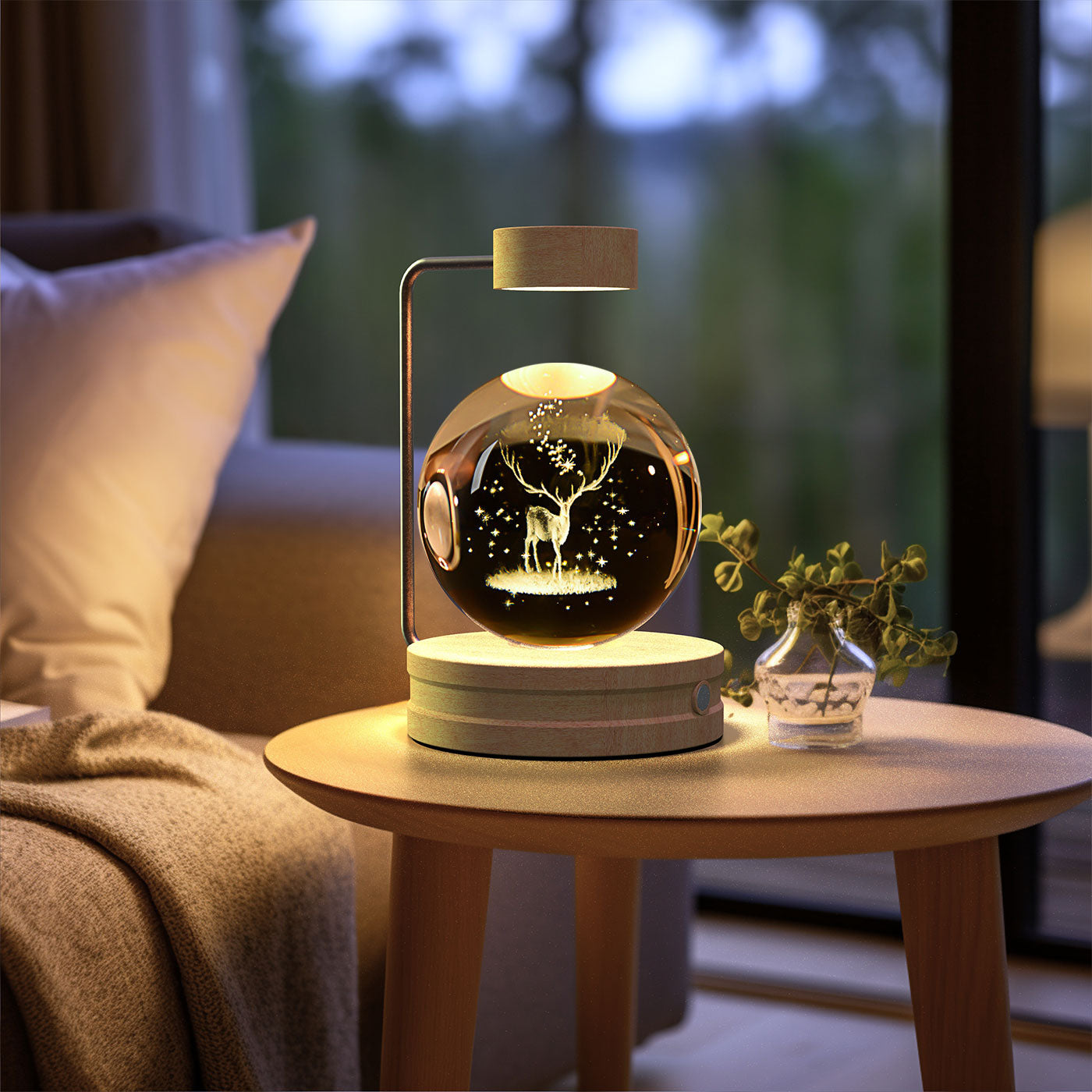 Crystal Ball Cosmic Dinosaur USB Night Light