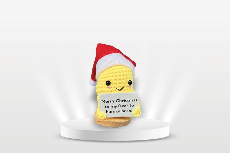 Merry Christmas Handmade Plush Toy – Cute Holiday Gift for Kids