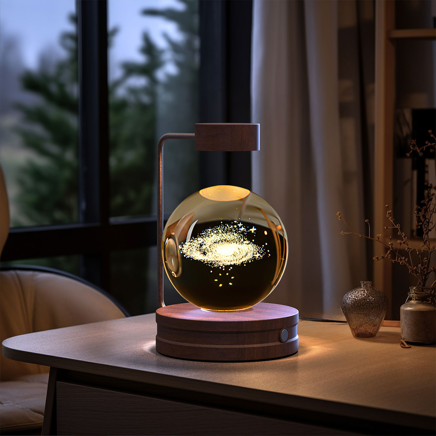 Crystal Ball Cosmic Dinosaur USB Night Light